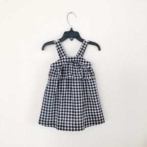 Baby Gap | Navy Blue & White Gingham Dress